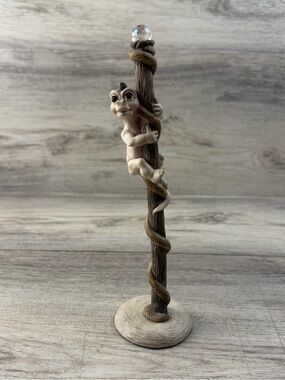 1992 The World Of Krystonia "Sneaking A Peek" Hand Painted Signed